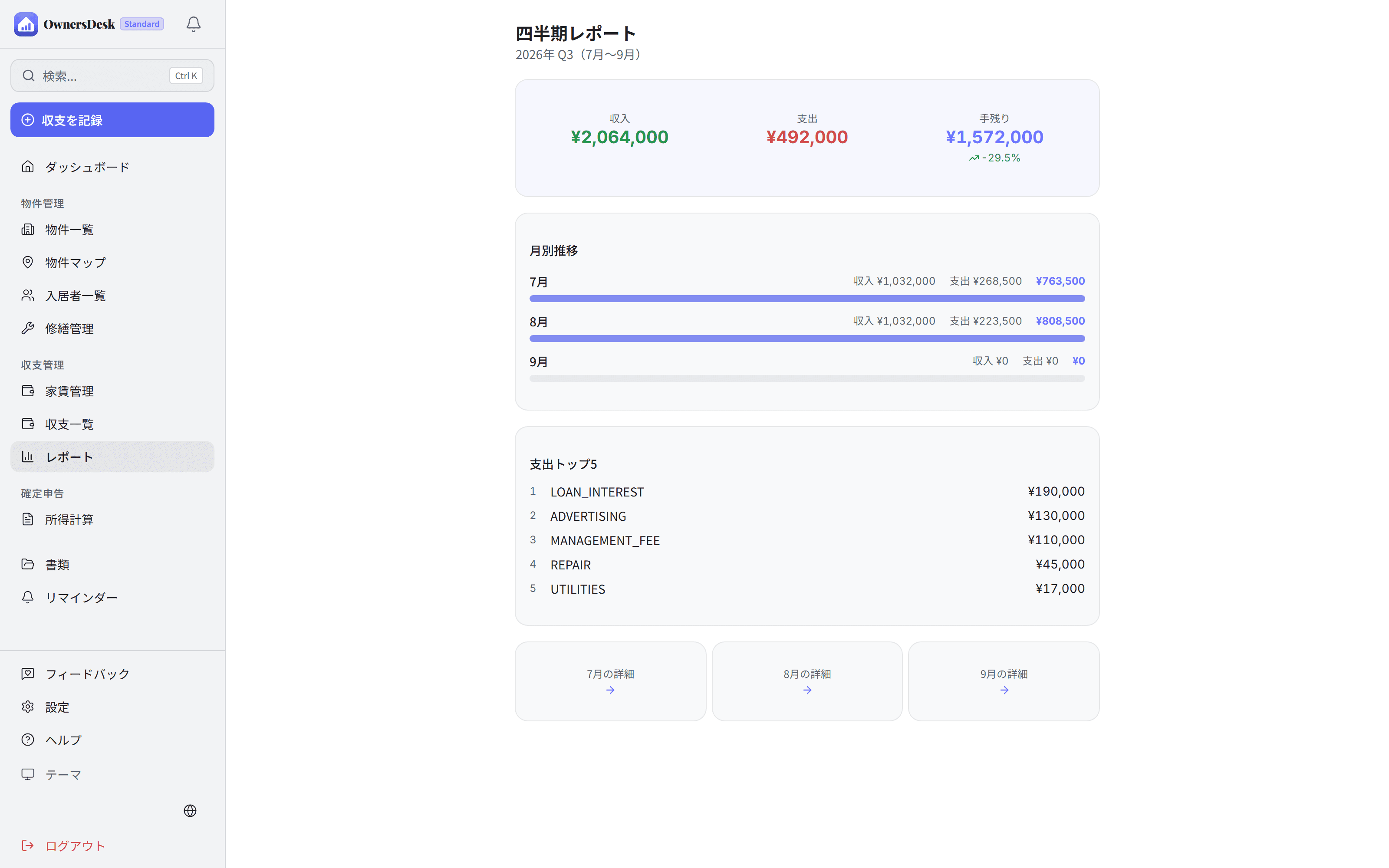 四半期レポート